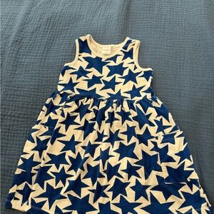 Hanna Andersson Blue and White Star Dress Size 120/6-7